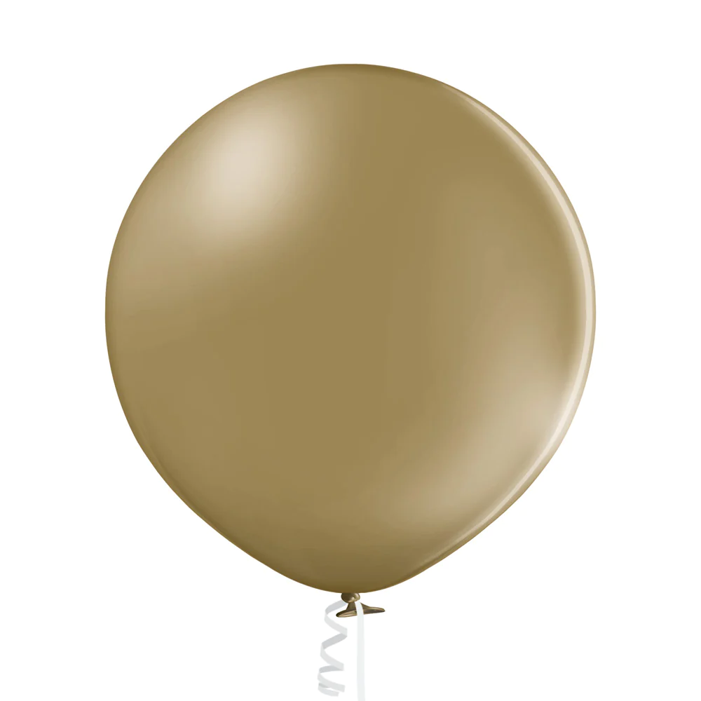 36" Ellie's Brand Latex Balloons Toasted Almond (2 Per Bag)