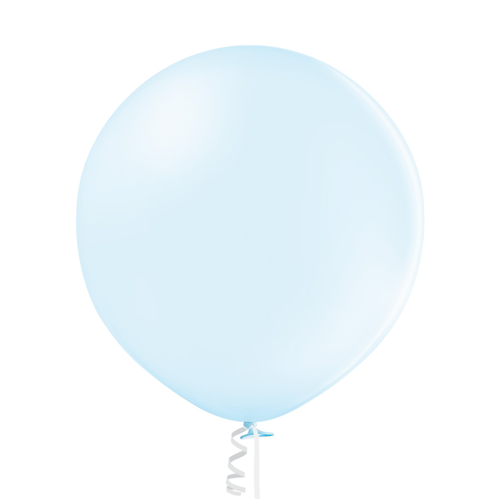 36" Ellie's Brand Latex Balloons Blue Mist (2 Per Bag)