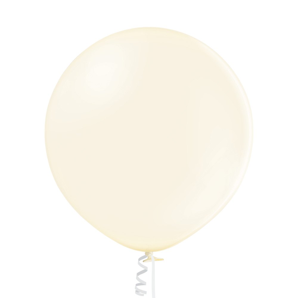 24" Ellie's Brand Latex Balloons Buttercream (10 Per Bag)