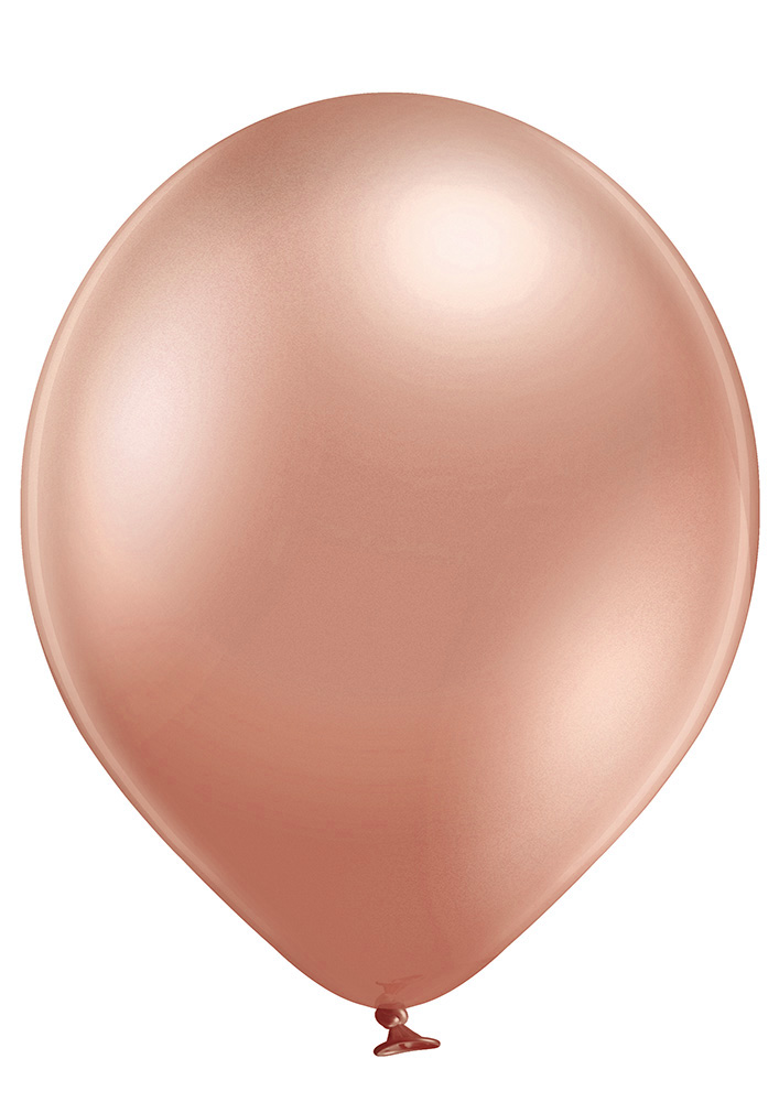 5" Ellie's Brand Latex Balloons Glazed Rose Gold (100 Per Bag)