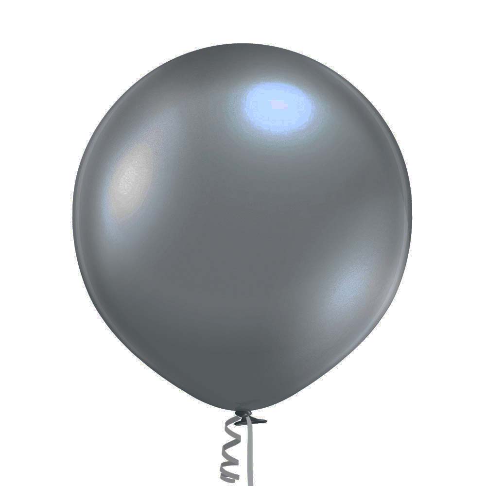 24" Ellie's Brand Latex Balloons Glazed Slate (10 Per Bag)