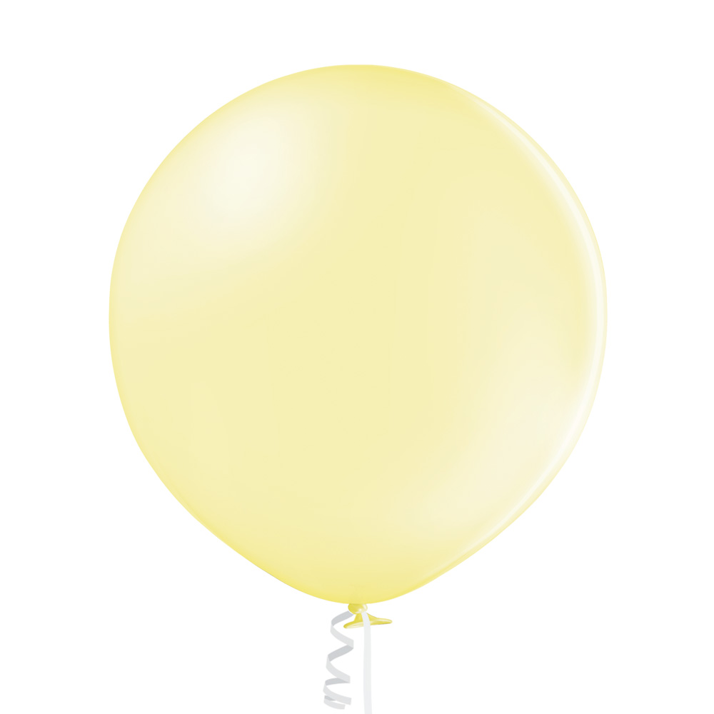 36" Ellie's Brand Latex Balloons Lemon Cream (2 Per Bag)