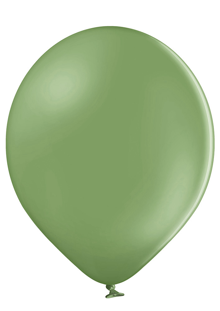 14" Ellie's Brand Latex Balloons Sage (50 Per Bag)