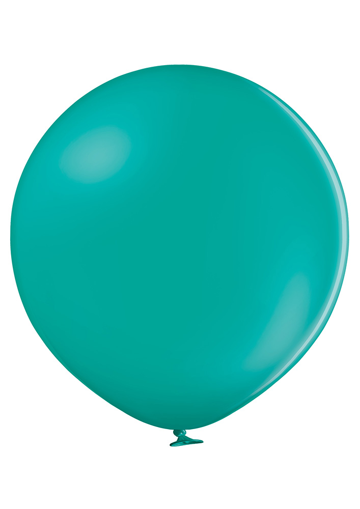 24" Ellie's Brand Latex Balloons Teal Waters (10 Per Bag)