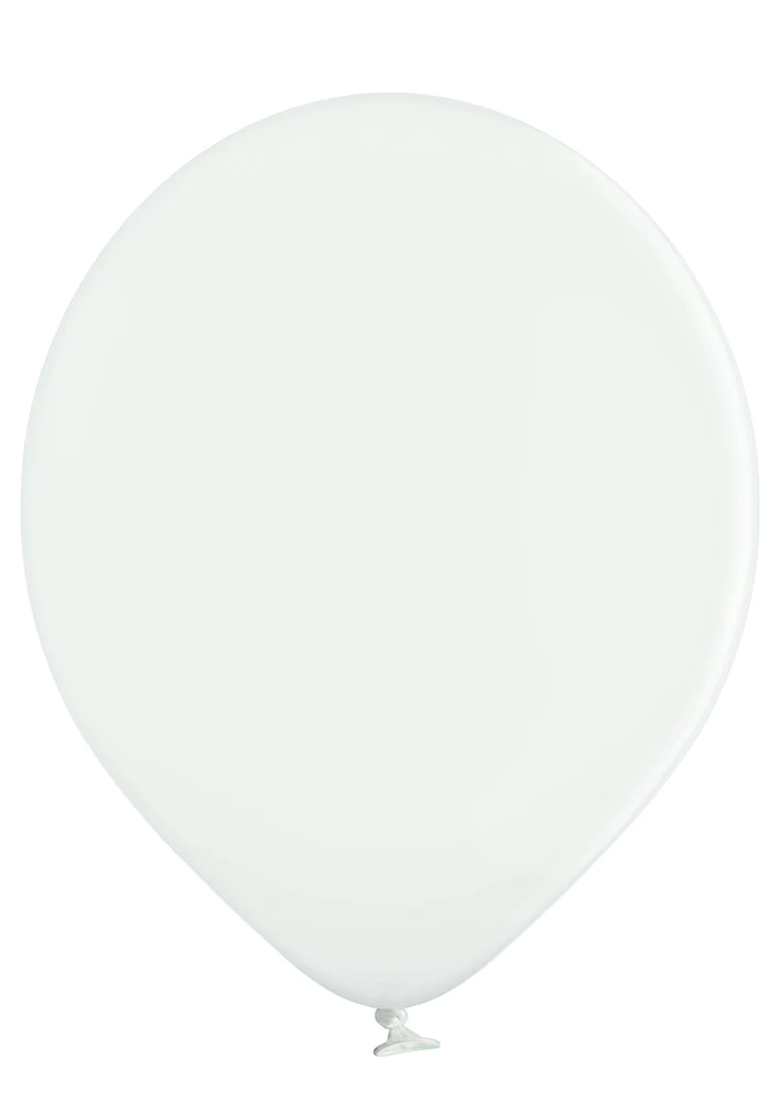 14" Ellie's Brand Latex Balloons White (50 Per Bag)