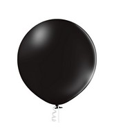 24" Ellies' Brand Latex Balloons Black (10 Per Bag)