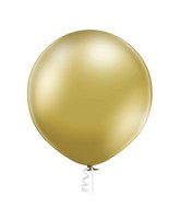 24" Ellies' Brand Latex Balloons Glazed Gold (10 Per Bag)