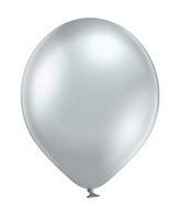 12" Ellies' Brand Latex Balloons Glazed Silver (50 Per Bag)