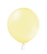 24" Ellies' Brand Latex Balloons Lemon Cream (10 Per Bag)