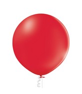 24" Ellie's Brand Latex Balloons Red (10 Per Bag)