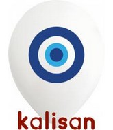 12" Eye KALISAN 2 side print Latex Balloon KALISAN - 100pc bag
