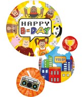 28" Party Town Happy Birthday Foil Balloon
