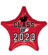 18" Graduation - Class of 2023 - Red Foil Balloon