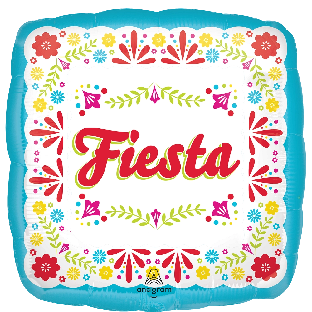 18" Viva La Party Foil Fiesta (Spanish) Balloon