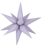 40" Decochamp Brand Starburst Lilac Foil Balloon