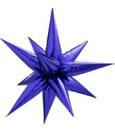 40" Decochamp Brand Starburst Purple Foil Balloon