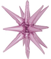 22" Decochamp Brand Starburst Light Pink Foil Balloon