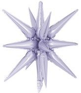 22" Decochamp Brand Starburst Lilac Foil Balloon
