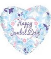 18" Sweetest Day Blue Balloon