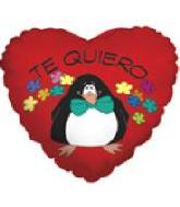 9" Airfill Only Te Quiero Pinguino Balloon (Spanish)