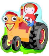 28" Farm Tractor Shape Mylar Balloon