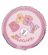18" Pink Stitching Baby Shower Balloon