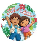 18" Dora & Diego Birthday