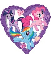 18" My Little Pony Purple Heart Balloon