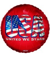 18" USA United We Stand Flag Balloon