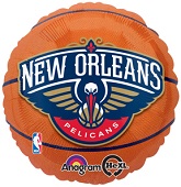 18" NBA New Orleans Pelicans Basketball Balloon
