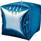 16" Blue Cubez Balloon