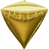 16" Diamondz Gold Balloon
