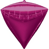 16" Diamondz Bright Pink Balloon