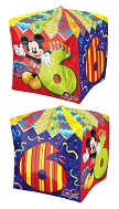 16" Mickey Age 6 UltraShape Cubez Foil Balloon