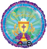 18" Faith Communion Mylar Balloon
