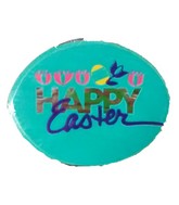 2" Happy Easter Tulips/Egg Airfill Balloon