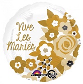 18" Vive Les Maries Balloon (French)