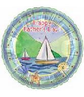 18" Happy Father's Day Sailboat Balloon