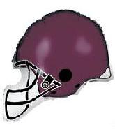 30" Purple Football Balloon Helmet