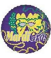 18" Mardi Gras Purple Balloon