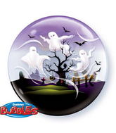 22" Spooky Ghosts Bubble Balloons