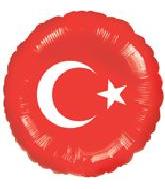 18" Turkish Flag Balloon