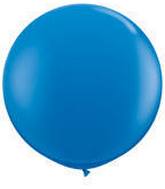 36" STD Evening Blue Latex Balloons 6 Pack