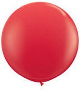 36" STD Scarlett Red Latex Balloons 6 Pack