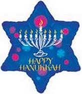 18" Happy Hanukkah Star
