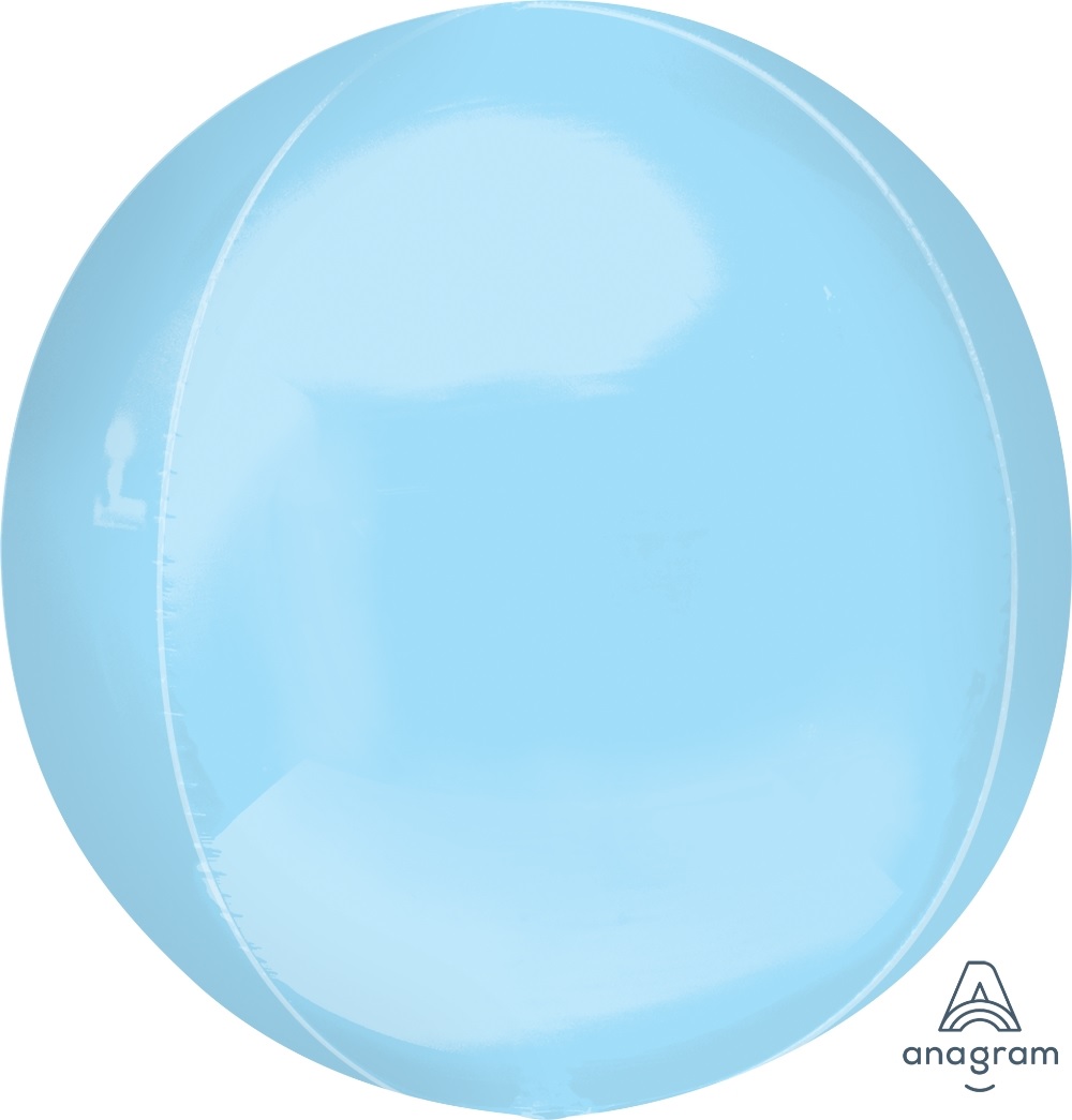 16" Orbz Pastel Blue Orbz Foil Balloon