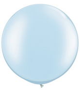 30" Qualatex Latex Balloons Pearl LIGHT BLUE (2 Per Bag)