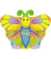 20" Happy Birthday to You Butterfly Packaged Balloon