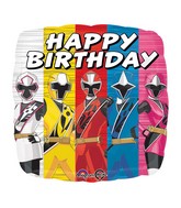18" Power Rangers-Ninja Steel Happy Birthday Balloon