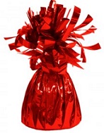 6 oz Red Foil Wrapped Balloon Weight